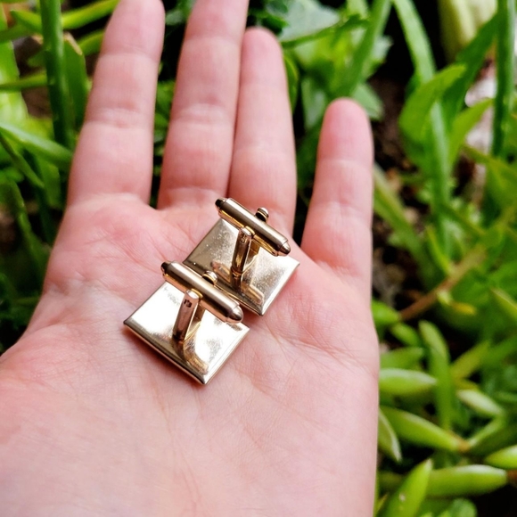 Vintage Sunstone Cuff Links - Picture 16 of 16